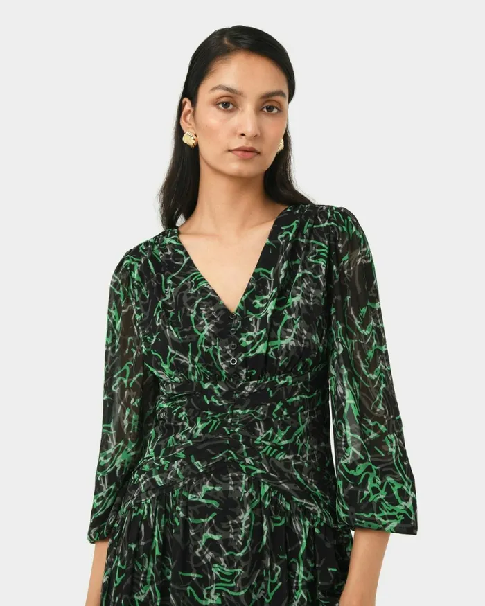 Forcast Veda Maxi Dress Women Midi Dresses
