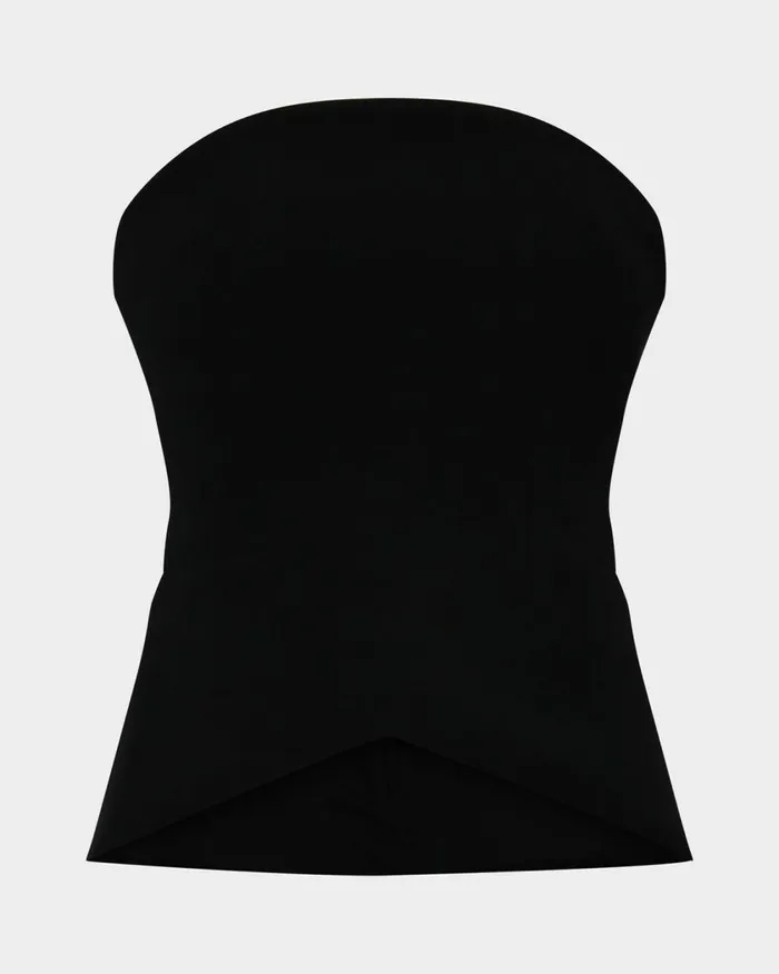 Forcast Veya Panel Bodice Black Women TShirts and Tops