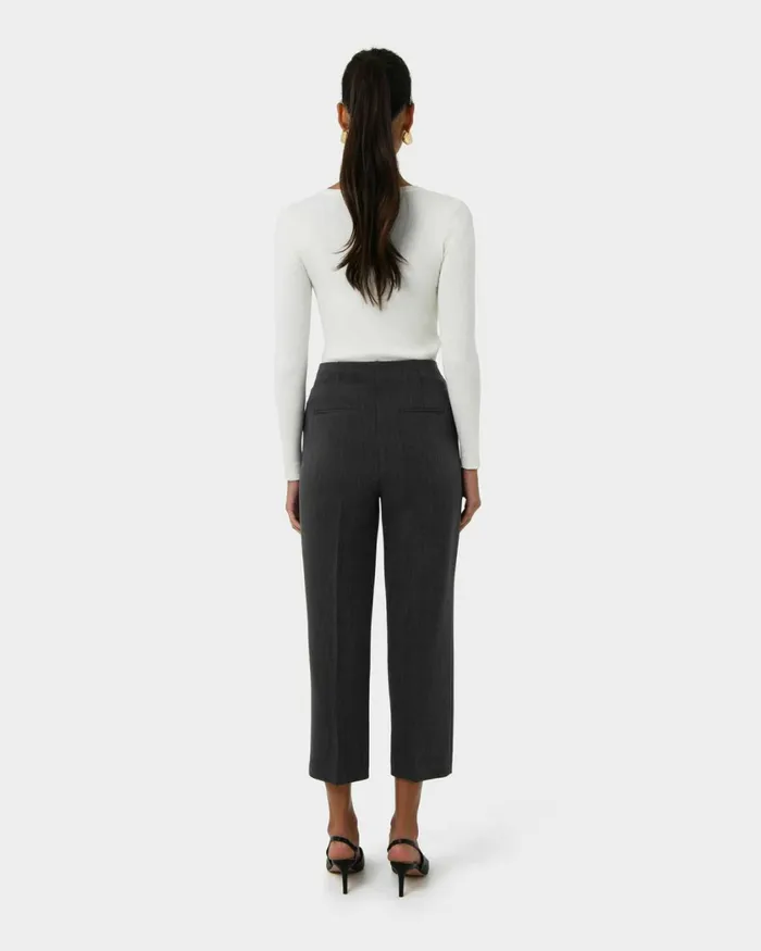 Forcast Vicky Vneck Knit Deep Tealivoryblack Women TShirts and Tops