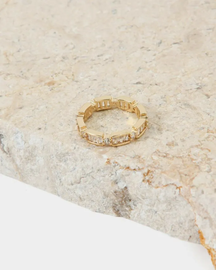Forcast Violett 16k Gold Plated Ring Gold Women Rings