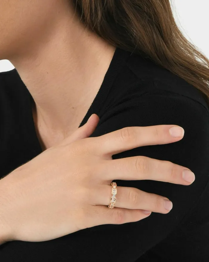 Forcast Violett 16k Gold Plated Ring Gold Women Rings