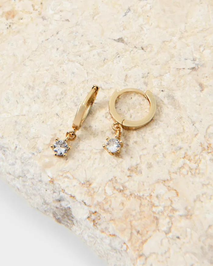 Forcast Vivi 16k Gold Plated Earrings Gold Women Earrings