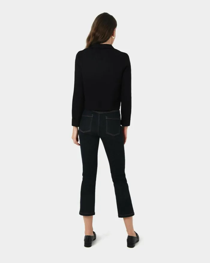 Forcast Willow Collar Cardigan Camelivoryblack Women Long Sleeve Tops