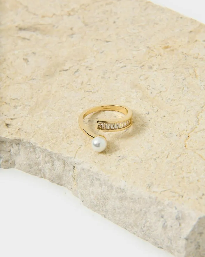 Forcast Winter 16k Gold Plated Ring Gold Women Rings