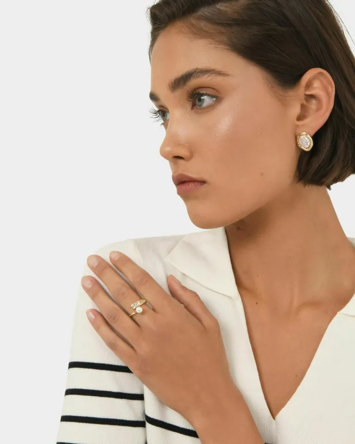 Forcast Winter 16k Gold Plated Ring Gold Women Rings
