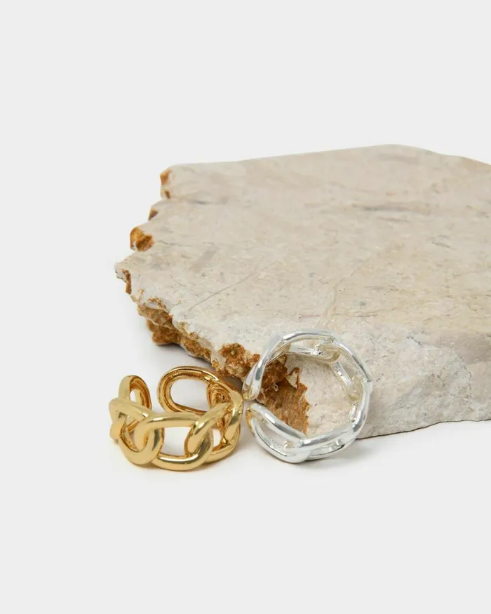 Forcast Wonder Chain Ring Goldsilver Women Rings