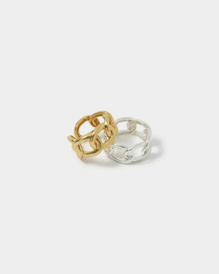 Forcast Wonder Chain Ring Goldsilver Women Rings