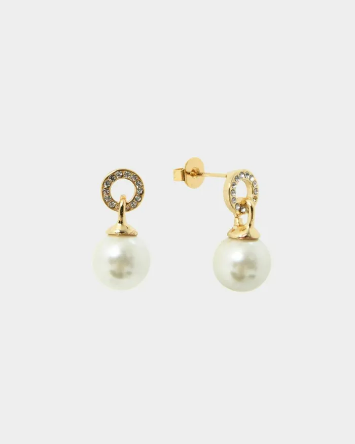 Forcast Yvonne 16k Gold Plated Earring Rose Goldgold Women Earrings