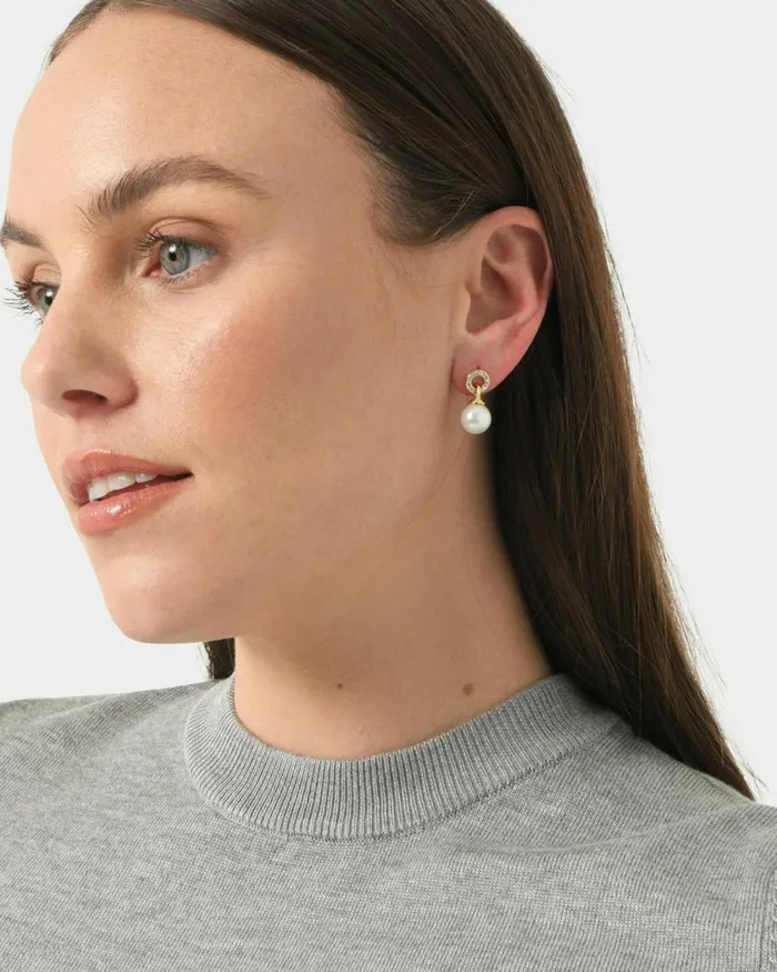 Forcast Yvonne 16k Gold Plated Earring Rose Goldgold Women Earrings