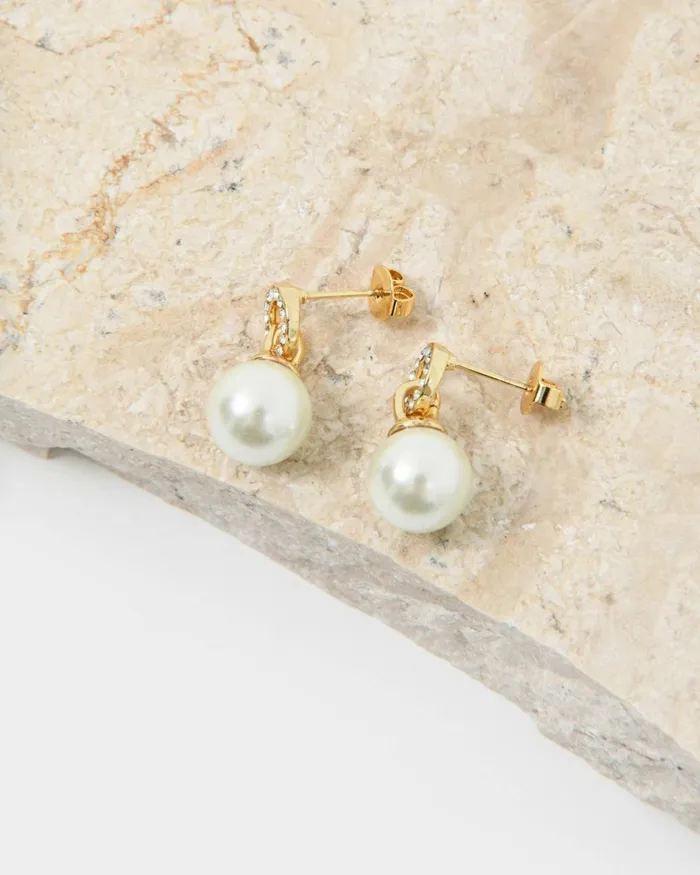 Forcast Yvonne 16k Gold Plated Earring Rose Goldgold Women Earrings