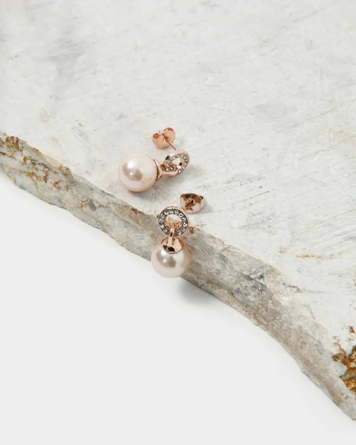 Forcast Yvonne 16k Gold Plated Earring Rose Goldgold Women Earrings