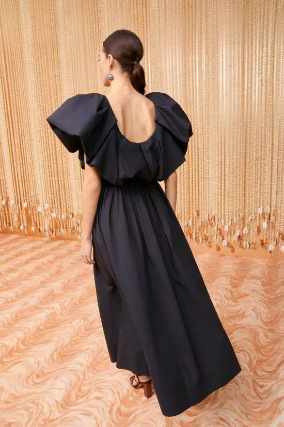 Francesca Dress Noir Women Ulla Johnson Dresses Francesca Dress Noir Women Ulla Johnson Dresses