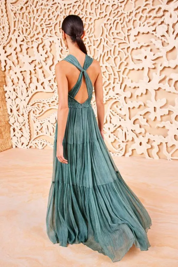 Freesia Gown Kelp Women Ulla Johnson Dresses Freesia Gown Kelp Women Ulla Johnson Dresses