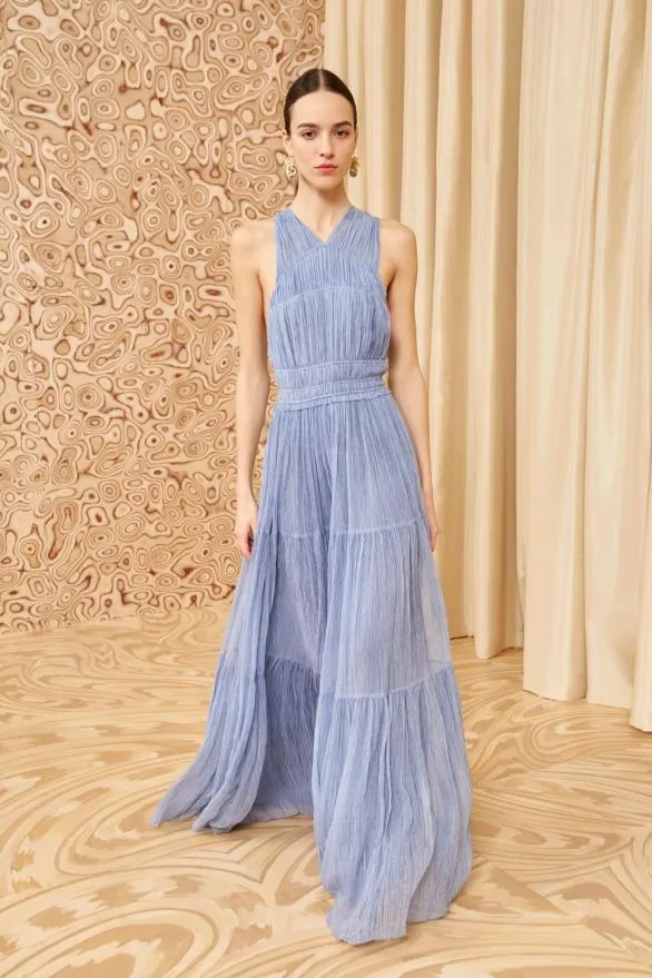 Freesia Gown Slate Women Ulla Johnson Dresses