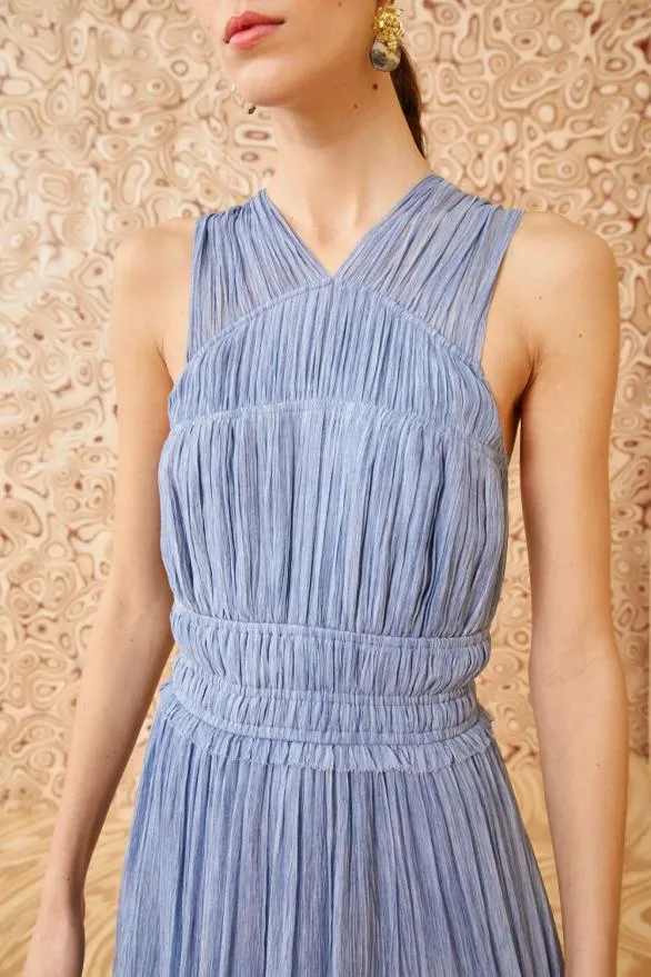 Freesia Gown Slate Women Ulla Johnson Dresses Freesia Gown Slate Women Ulla Johnson Dresses