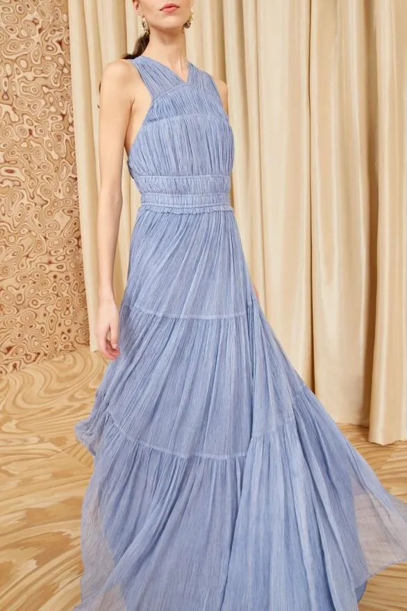 Freesia Gown Slate Women Ulla Johnson Dresses Freesia Gown Slate Women Ulla Johnson Dresses