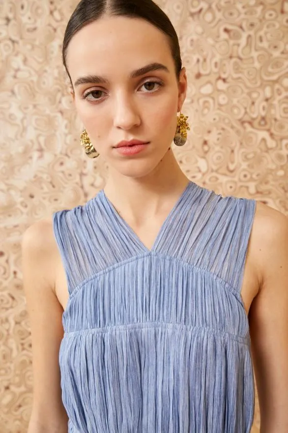 Freesia Gown Slate Women Ulla Johnson Dresses Freesia Gown Slate Women Ulla Johnson Dresses