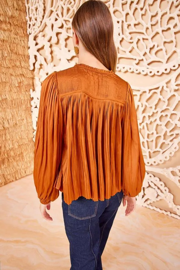 Freja Blouse Amber Women Ulla Johnson Tops Freja Blouse Amber Women Ulla Johnson Tops