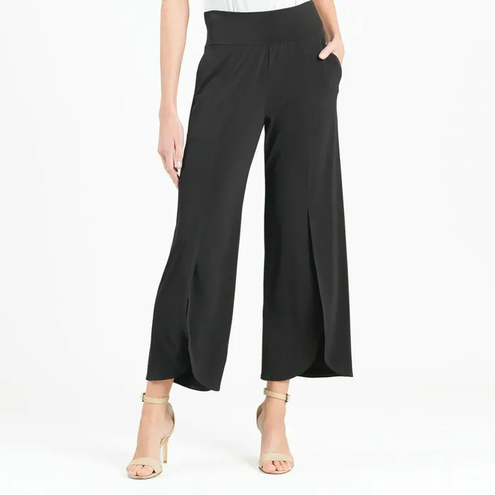 Front Slit Ankle Petal Pant 8211 Black Women Clara Sunwoo Pants Skirts