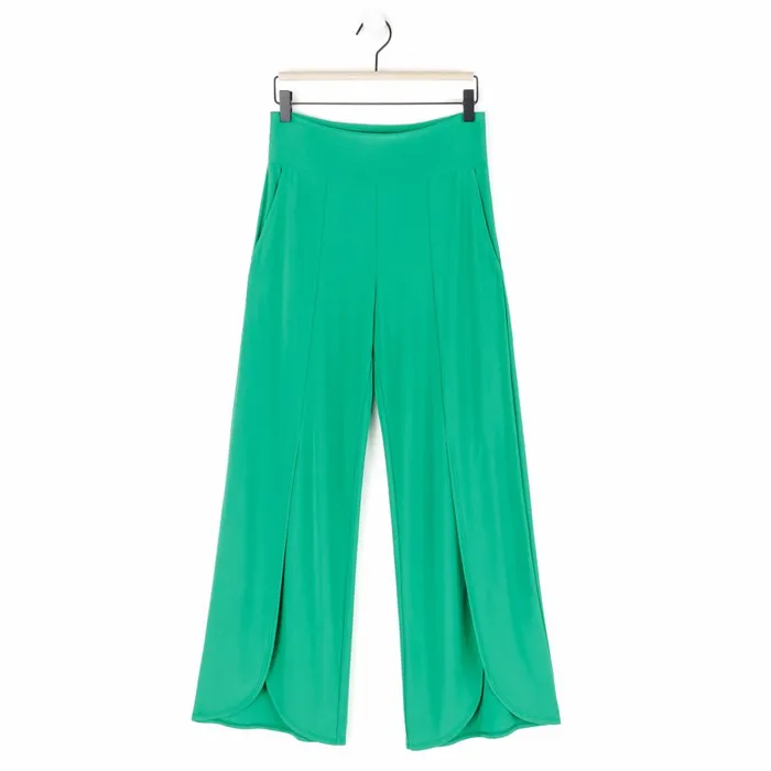 Front Slit Ankle Petal Pant 8211 Emerald Women Clara Sunwoo Pants Skirts