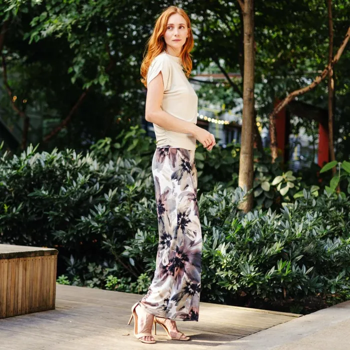 Gauze Knit 8211 Palazzo Pant 8211 Petal Whisper Women Clara Sunwoo Spring Collection