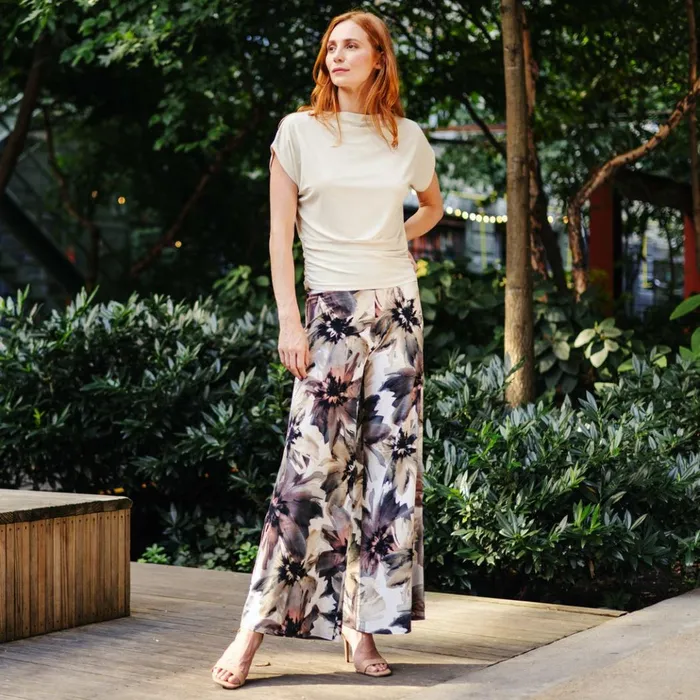 Gauze Knit 8211 Palazzo Pant 8211 Petal Whisper Women Clara Sunwoo Spring Collection