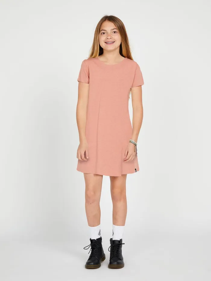 Girls Dresses Volcom Girls High Wired Dress 8211 Light Mauve