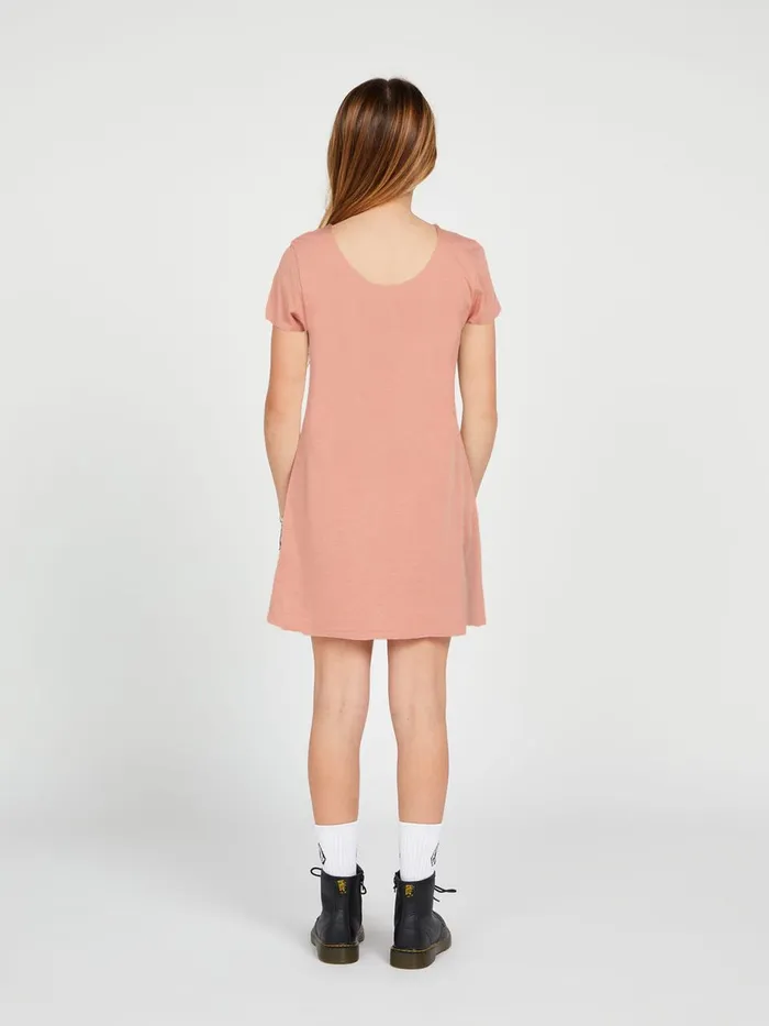 Girls Dresses Volcom Girls High Wired Dress 8211 Light Mauve