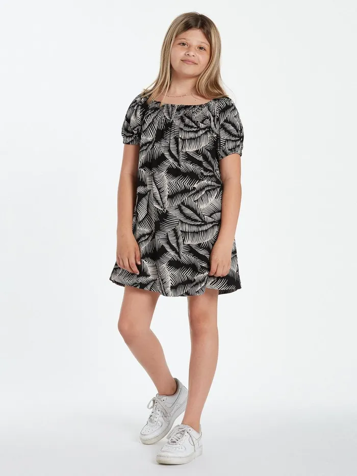 Girls Dresses Volcom Girls Stay Palm Dress 8211 Black White