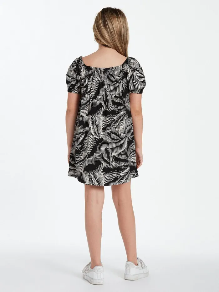 Girls Dresses Volcom Girls Stay Palm Dress 8211 Black White