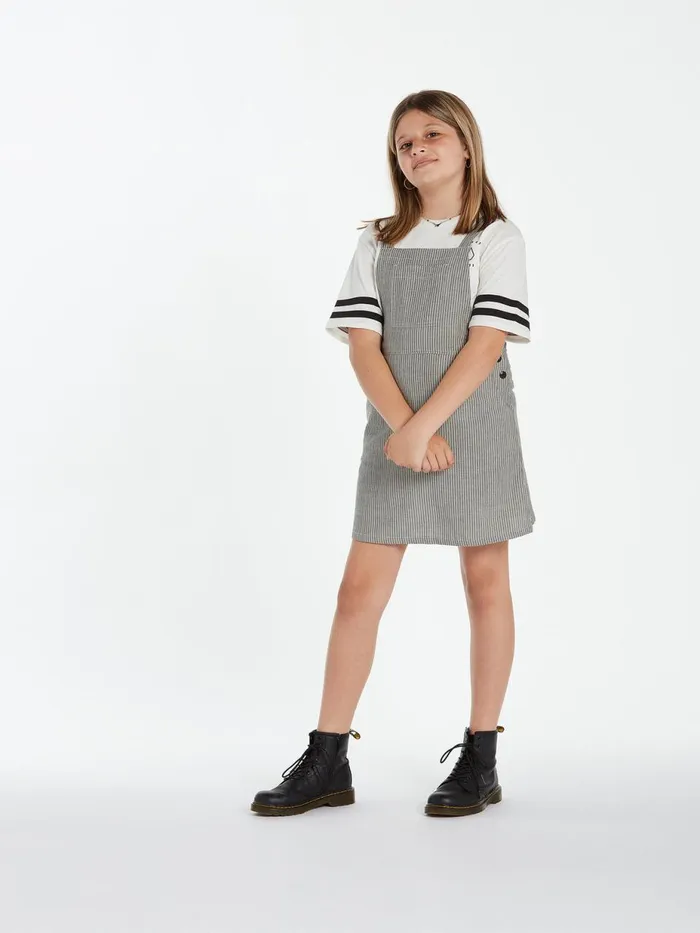 Girls Dresses Volcom Girls Sunday Strut Dress 8211 Black White