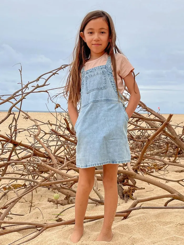Girls Dresses Volcom Girls Sunday Strut Dress 8211 Pale Blue