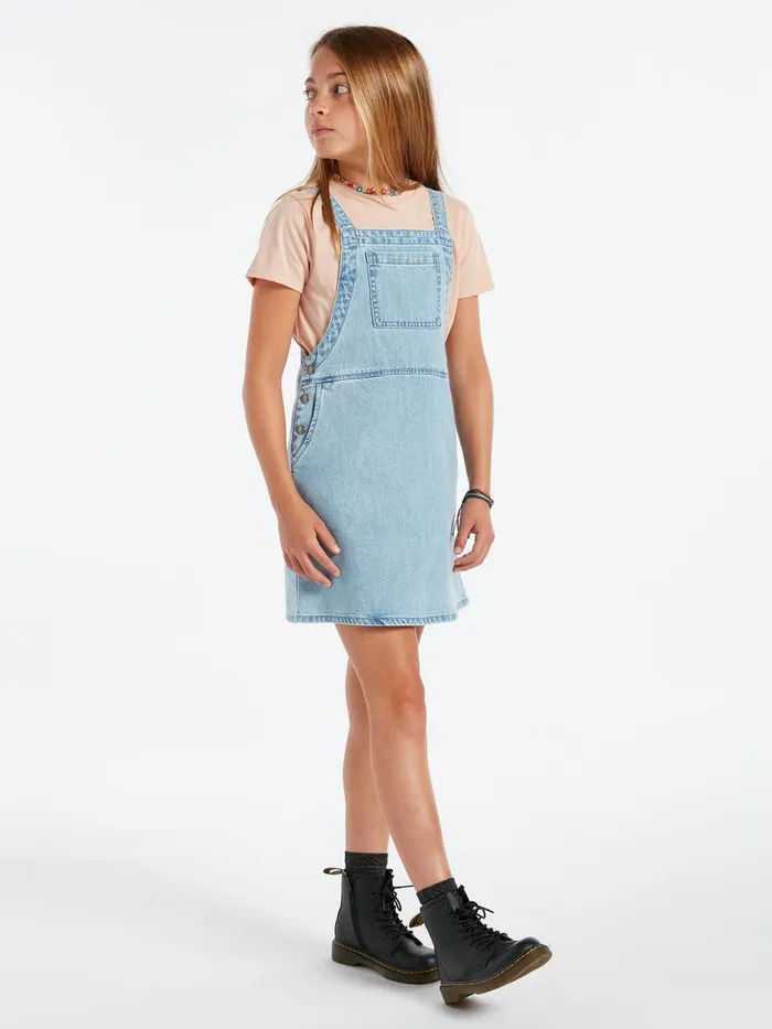 Girls Dresses Volcom Girls Sunday Strut Dress 8211 Pale Blue