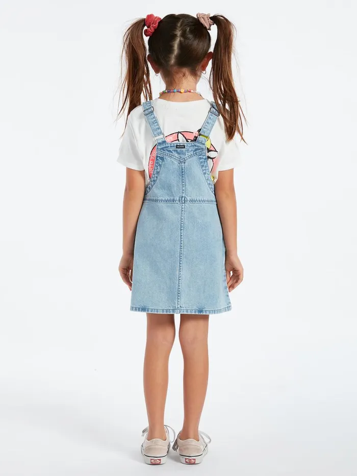 Girls Dresses Volcom Girls Sunday Strut Dress 8211 Pale Blue