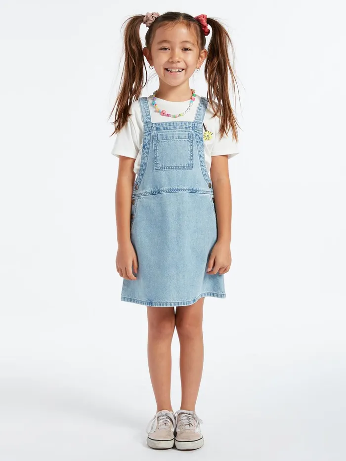 Girls Dresses Volcom Girls Sunday Strut Dress 8211 Pale Blue