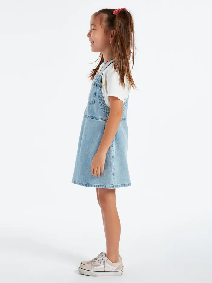 Girls Dresses Volcom Girls Sunday Strut Dress 8211 Pale Blue