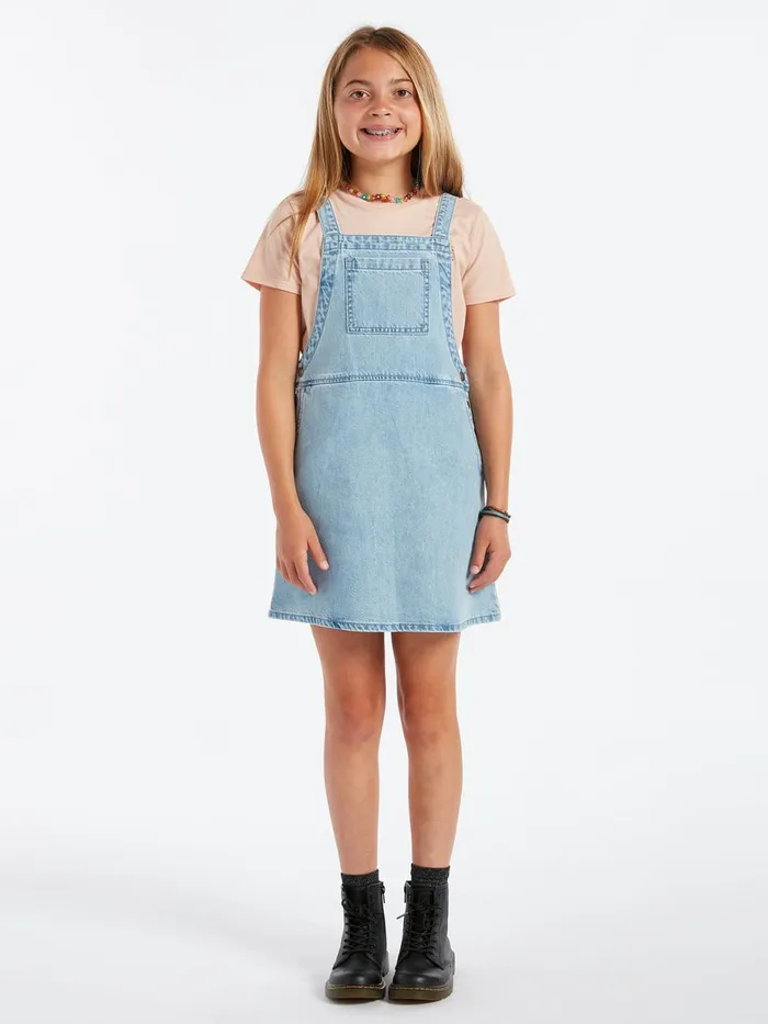 Girls Dresses Volcom Girls Sunday Strut Dress 8211 Pale Blue