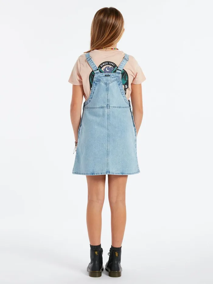 Girls Dresses Volcom Girls Sunday Strut Dress 8211 Pale Blue