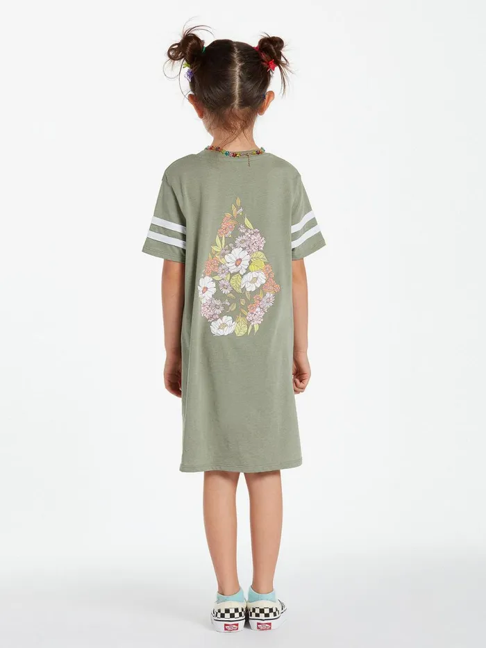 Girls Dresses Volcom Girls Truly Stoked Dress 8211 Light Army