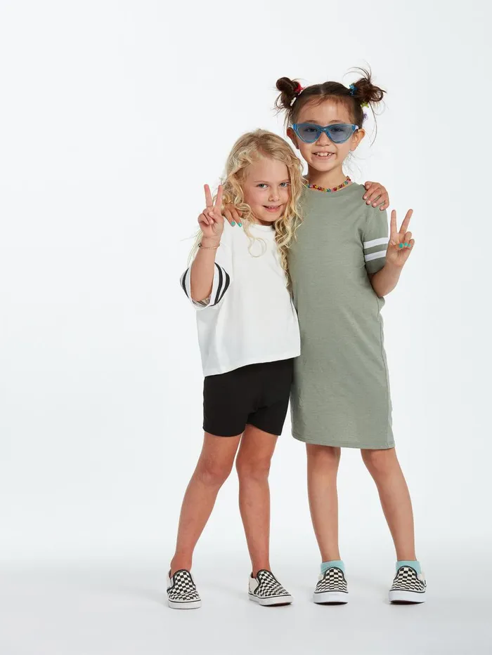 Girls Dresses Volcom Girls Truly Stoked Dress 8211 Light Army