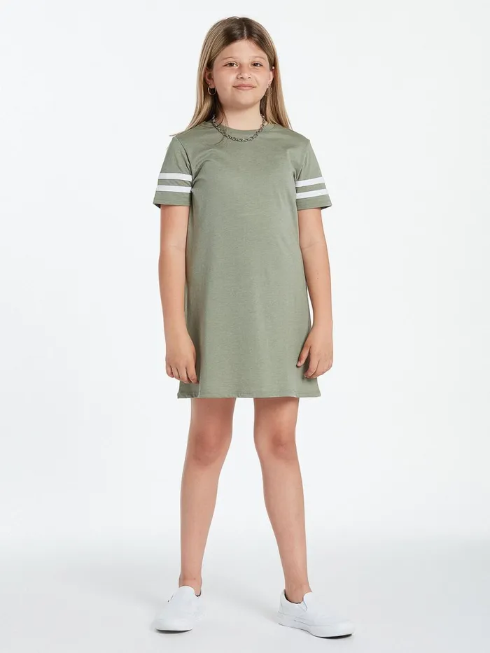 Girls Dresses Volcom Girls Truly Stoked Dress 8211 Light Army