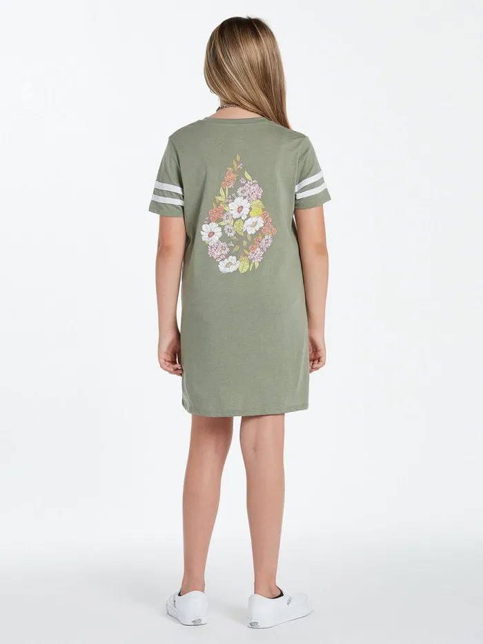 Girls Dresses Volcom Girls Truly Stoked Dress 8211 Light Army