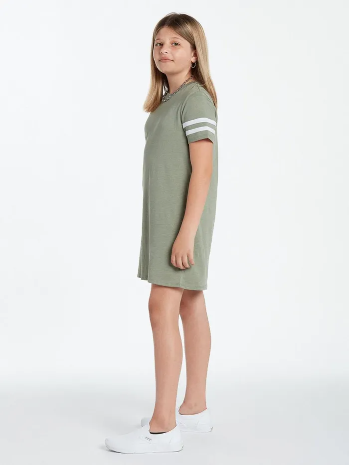 Girls Dresses Volcom Girls Truly Stoked Dress 8211 Light Army