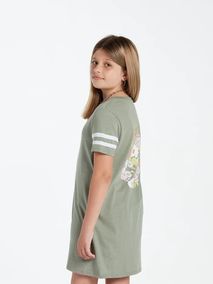 Girls Dresses Volcom Girls Truly Stoked Dress 8211 Light Army