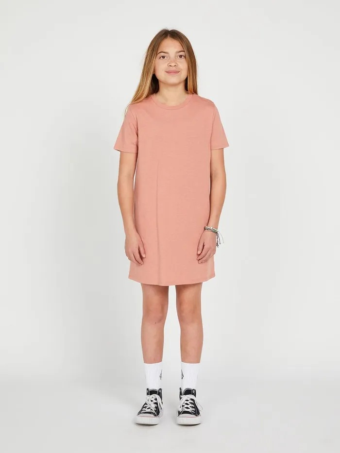 Girls Dresses Volcom Girls Truly Stoked Dress 8211 Light Mauve