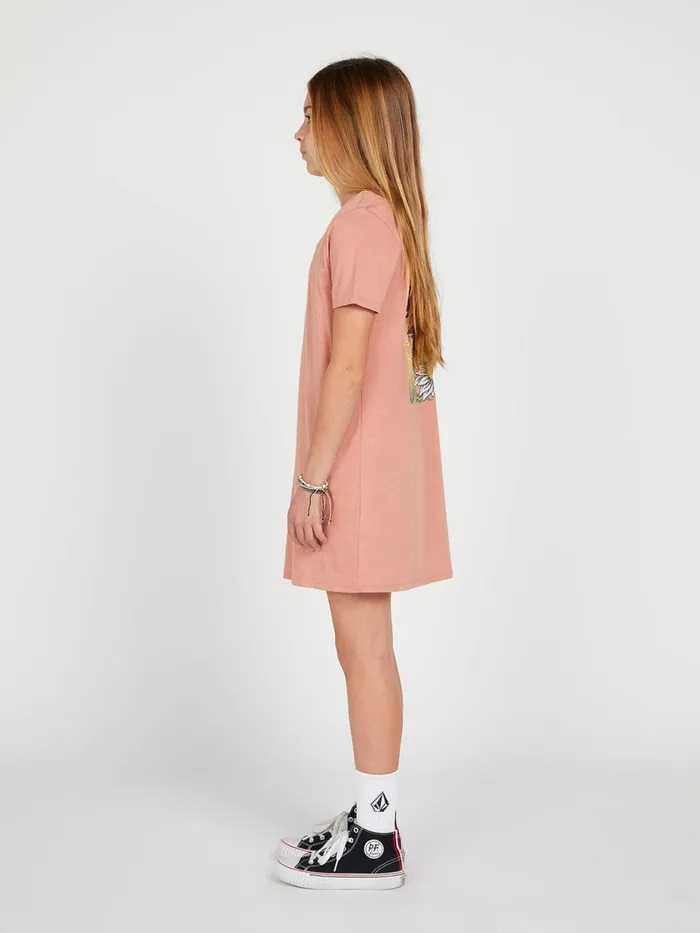 Girls Dresses Volcom Girls Truly Stoked Dress 8211 Light Mauve
