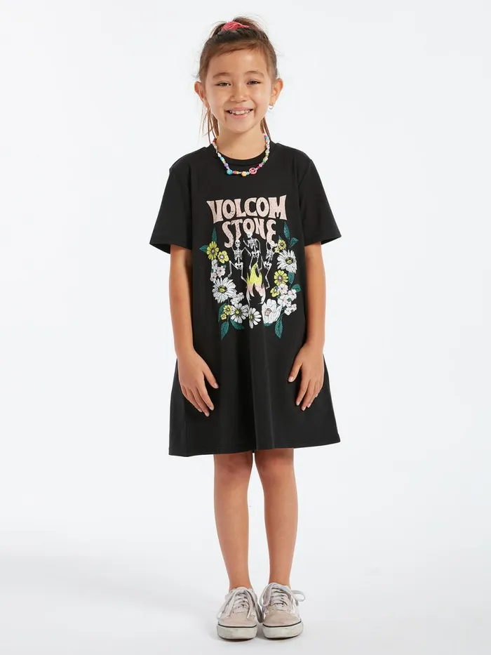 Girls Dresses Volcom Girls Truly Stokin Dress 8211 Black