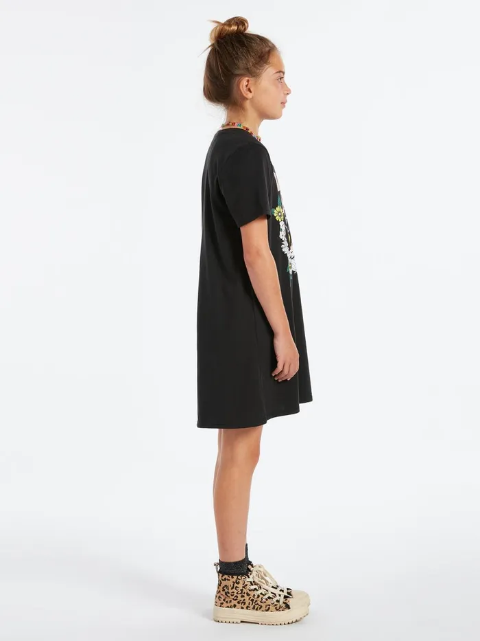 Girls Dresses Volcom Girls Truly Stokin Dress 8211 Black