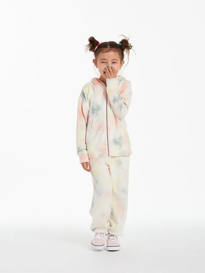 Girls Hoodies and Sweatshirts Volcom Girls Lived In Lounge Zip Fleece 8211 Multi