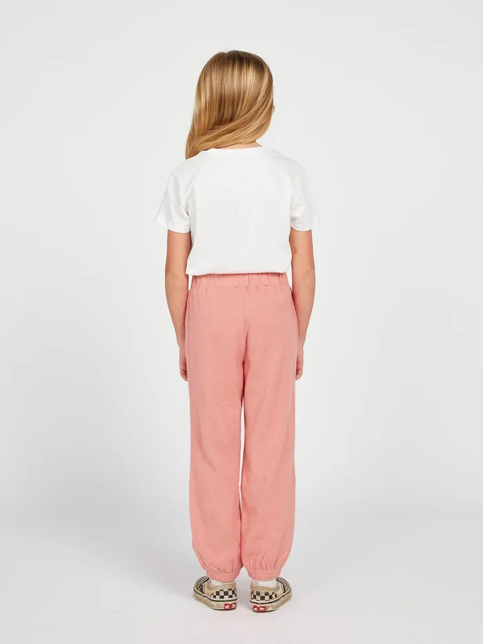 Girls Pants Volcom Girls Lived In Lounge Fleece Pant 8211 Light Mauve